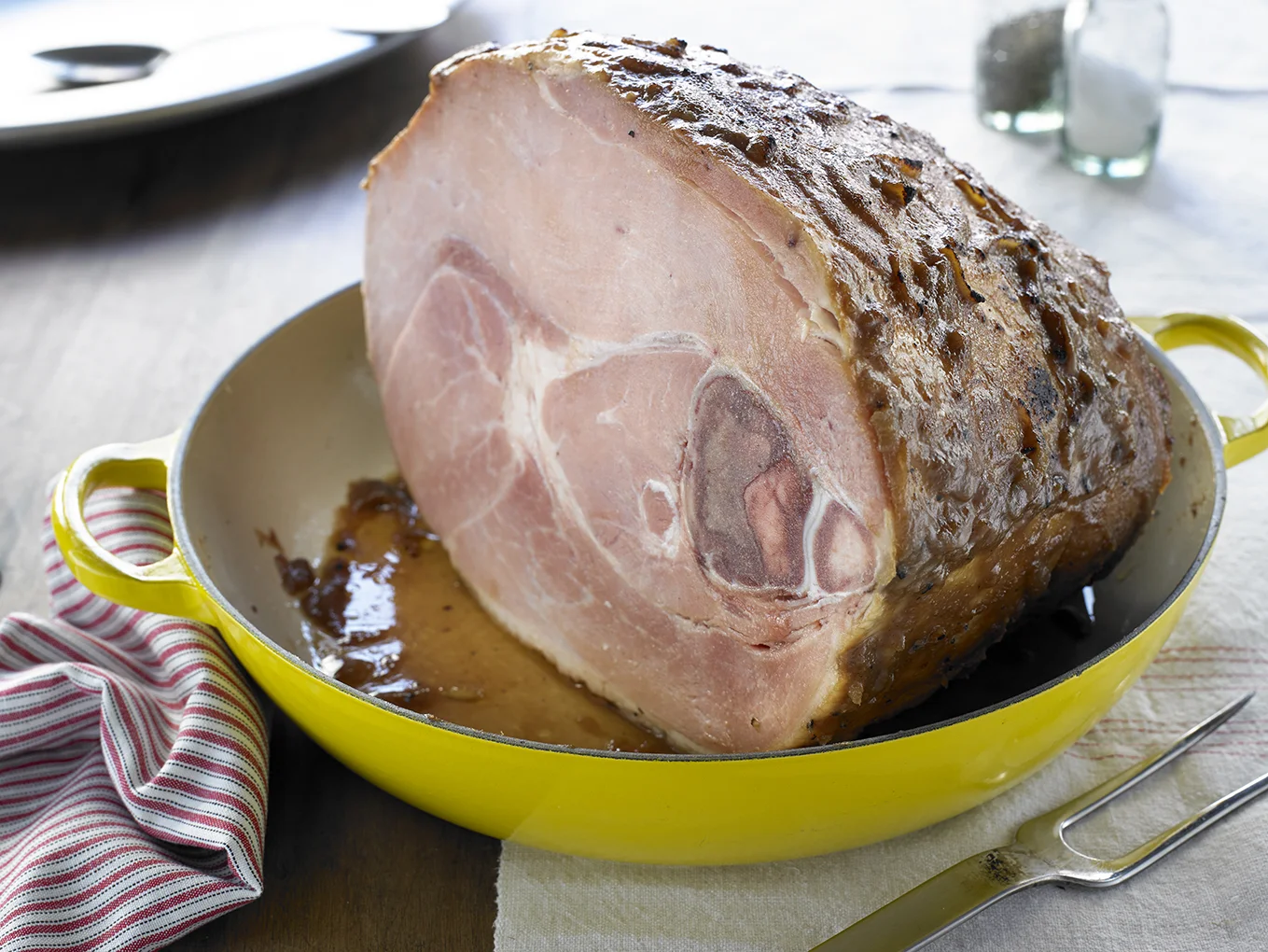 Miso and Apple Glazed Baked Ham; photo by Michael Kraus for The New York Times