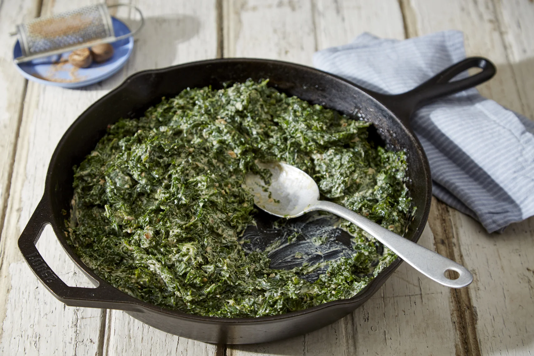 Julia Moskin's Creamed Braising Greens; photo by Michael Kraus for The New York Times