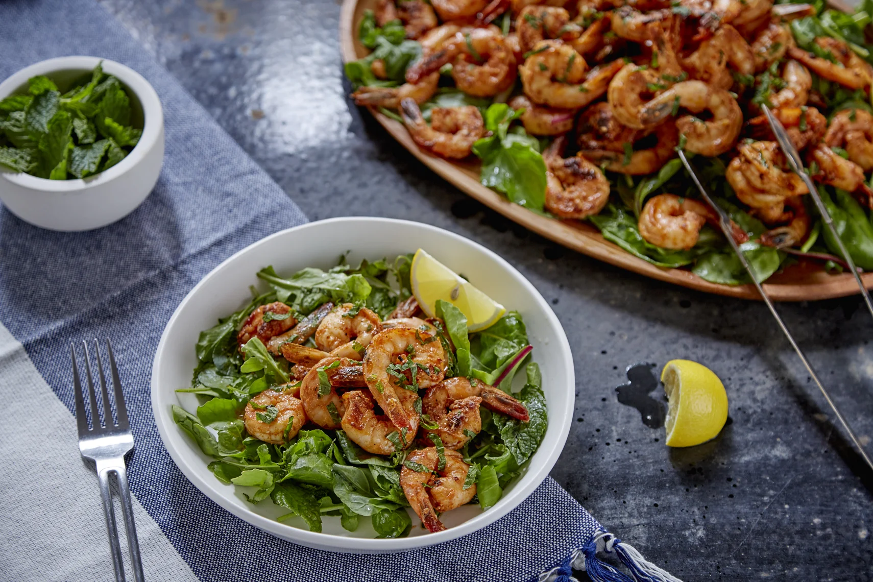 Mark Bittman's Spicy Shrimp Salad with Mint; photo by Michael Kraus for The New York Times