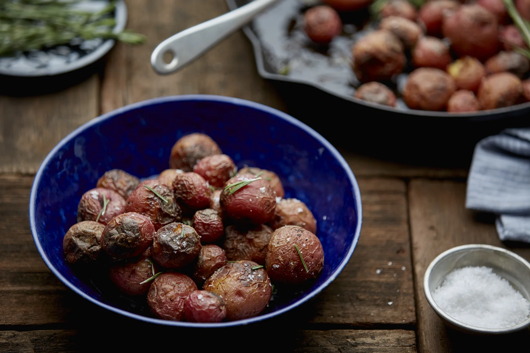Jacques Pepin's Skillet Roasted Potatoes with Rosemary; photo by Michael Kraus for The New York Times