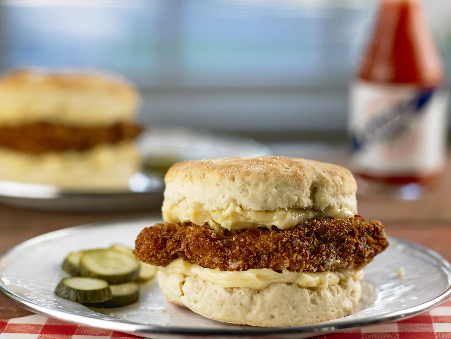 Tejal Rao's Fried Chicken Biscuits With Hot Honey Butter; photo by Michael Kraus for The New York Times