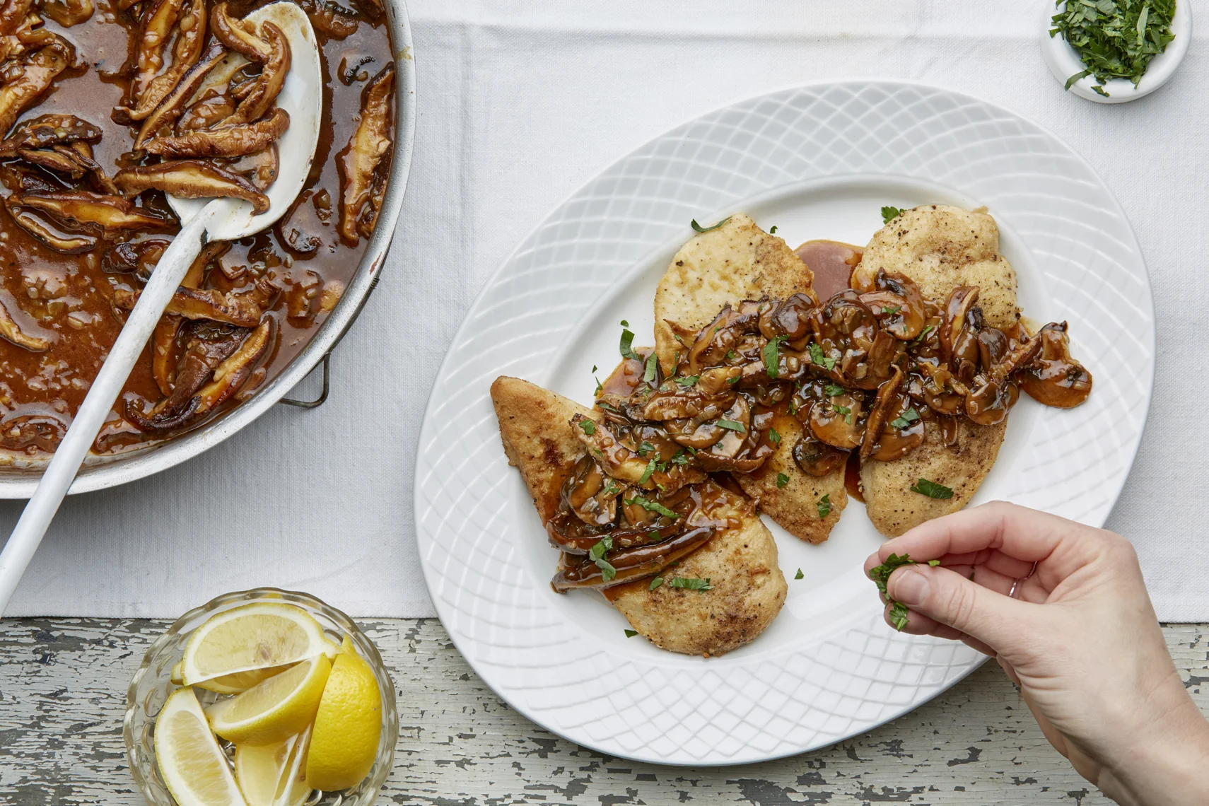 Chicken Marsala with Mushrooms; photo by Michael Kraus for The New York Times