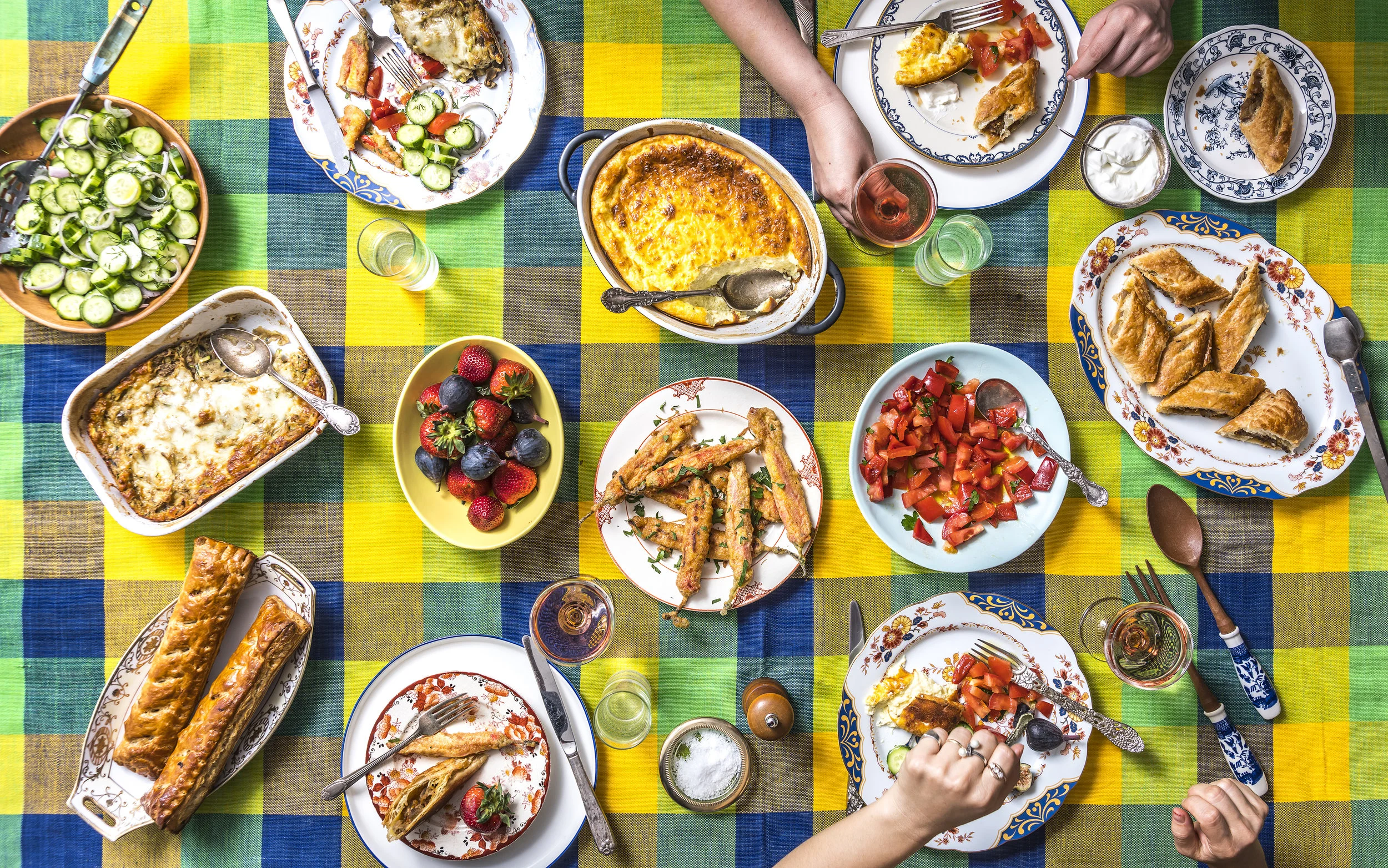 A Bulgarian Shavuot Menu; photo by Noah Fecks for Jewish Food Society
