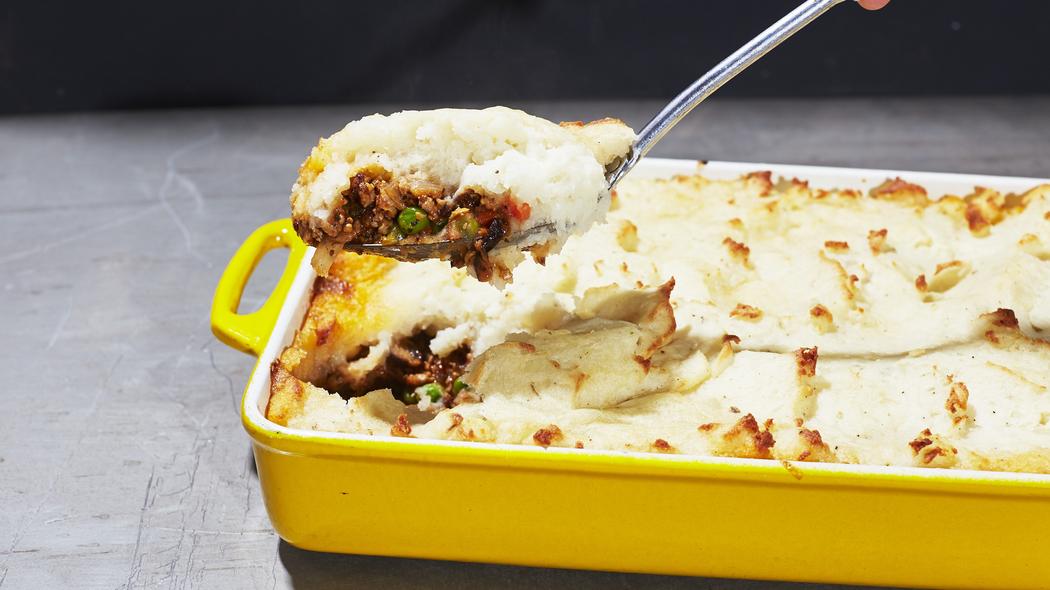 Vegan Shepherd's Pie; photo by Heami Lee for Munchies