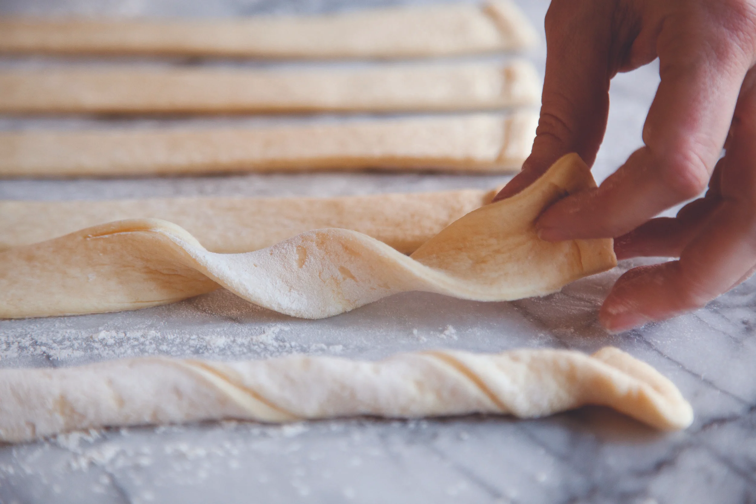 How to Coil Danishes; photo by André Baranowski for SAVEUR
