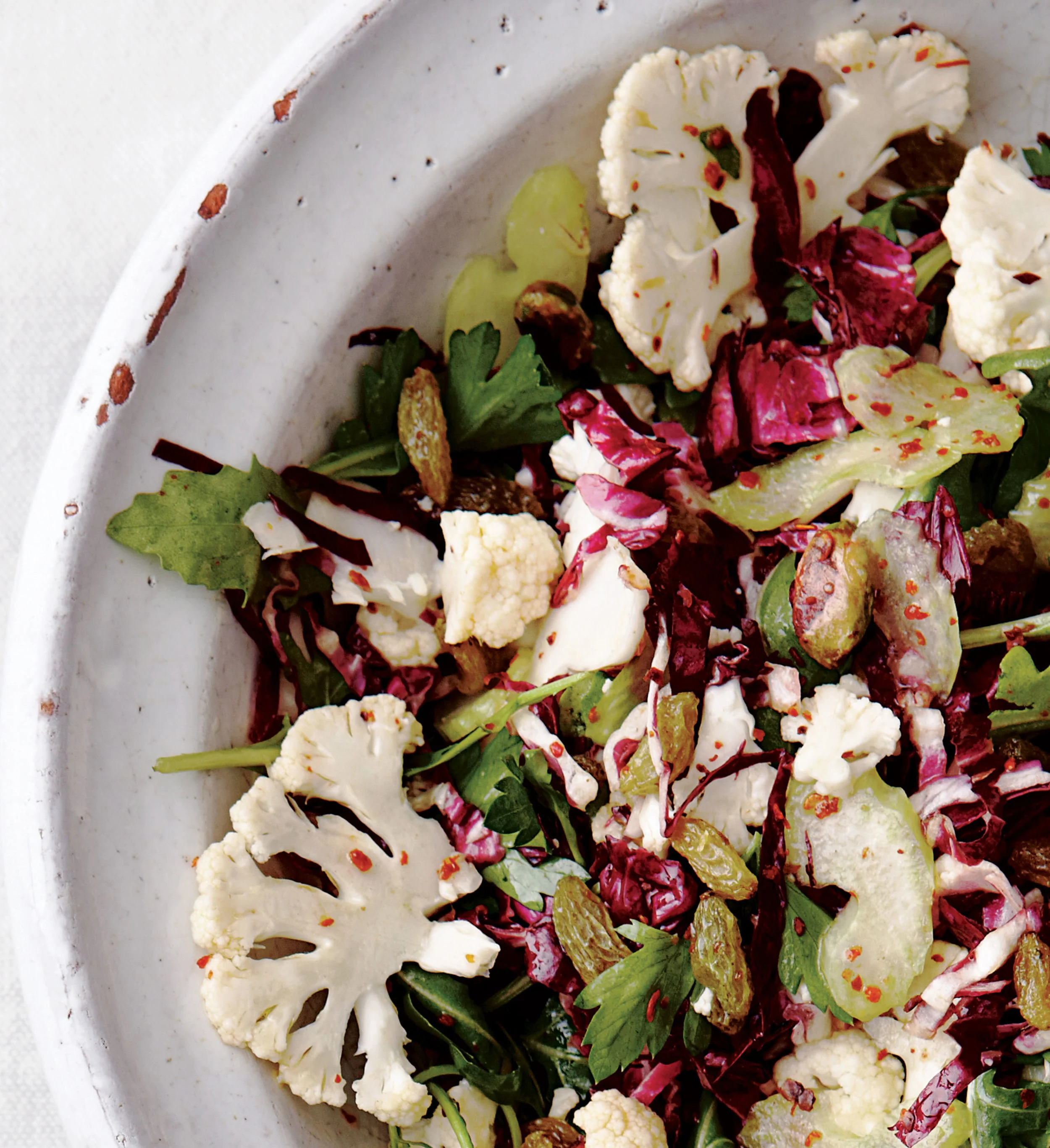 Shaved Cauliflower and Radicchio Salad; photo by Joseph De Leo for SAVEUR