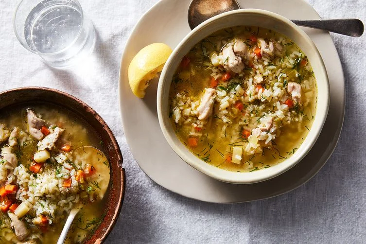 Easy, Lemony Chicken & Rice Soup with Dill; photo by Ty Mecham for Food52