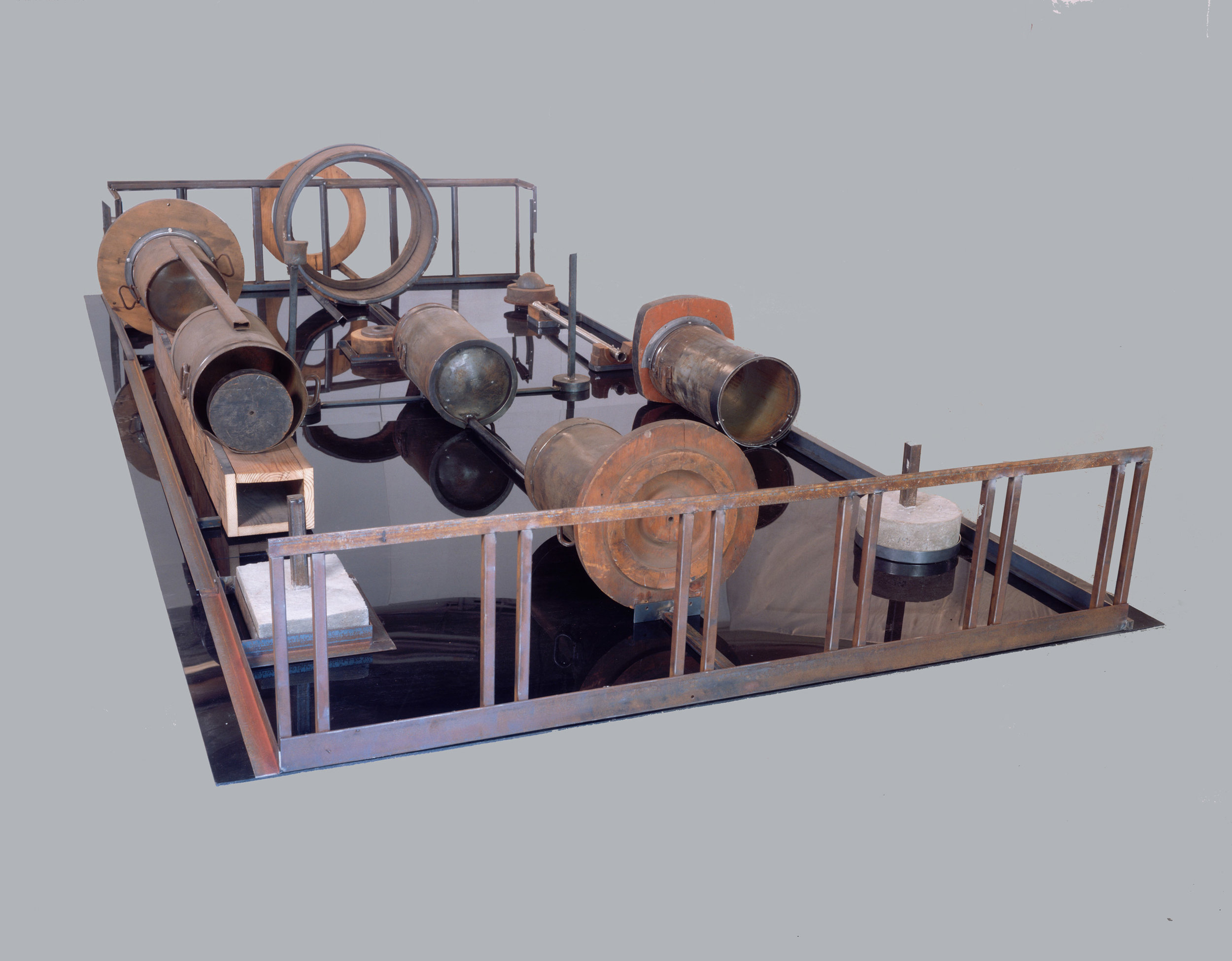 Black Pool , 1996-99 h. 31" x w. 96" x d. 228" Wood, steel, iron, stainless steel, cement, plexiglas