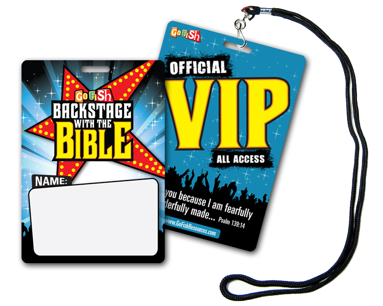 Backstage Vip Pass Lanyard Pack Go Fish Resources