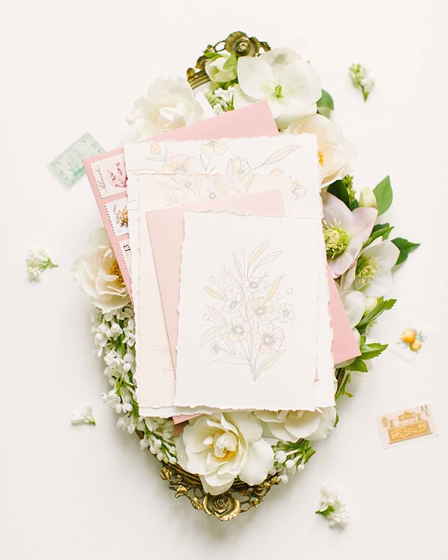 I've been in a long dark-and-moody phase... Now that I think about it, it's possible that I've been in a dark-and-moody phase my whole life. All these blushy pinks and romantic flecks of gold cut through my dreary January, though, and touched a very 