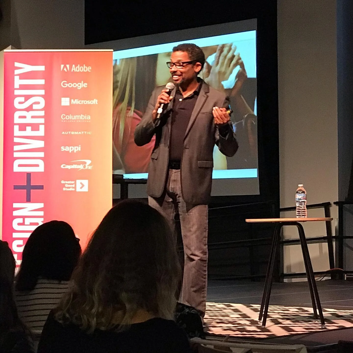 &ldquo;Show up. Be helpful. Stop centering yourself&rdquo; - Rich Hollant #dplusdcon @designdiversityconference