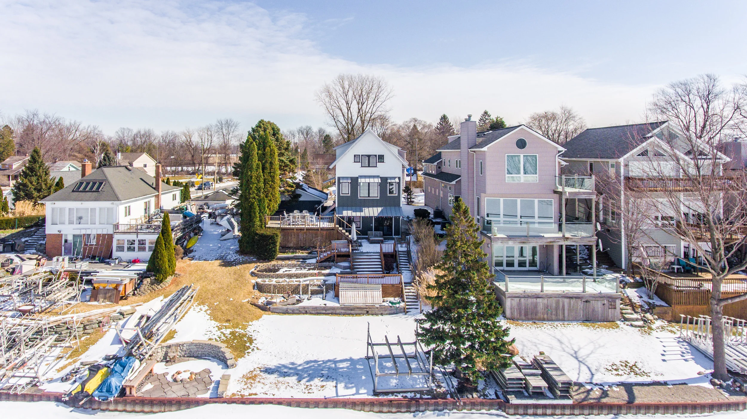 Custom Built Lake House on Walled Lake — Michigan Real Estate Photography