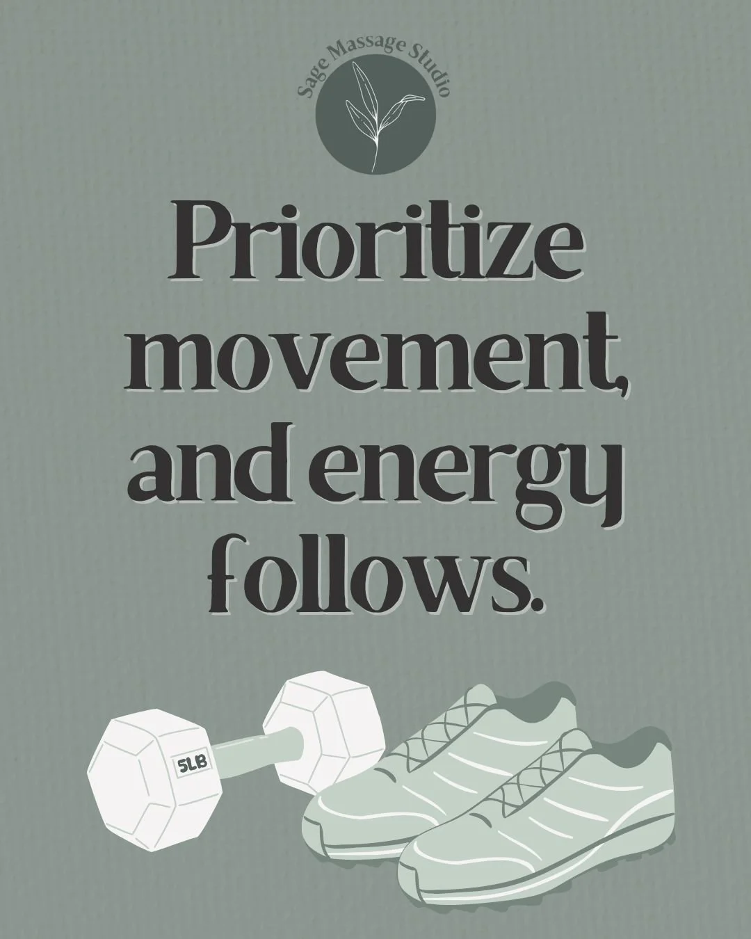 We all know an object at rest tends to stay at rest, right? Well it's the same for your body! The more we get up and move our bodies, the better our energy levels will be. Whether you take a walk around the block, a quick bike ride, or even just some