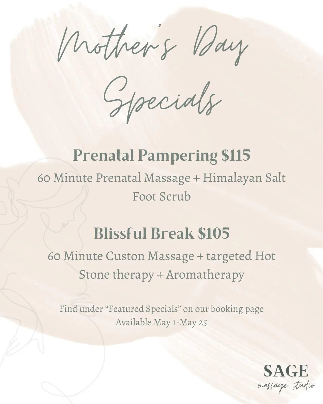 Don't let Mother's Day slip up on you this year! Text "Mother's Day" to 803.766.4141 for more info!

#massagetherapy #massage #selfcare #spa #holistichealing #relaxation #zen #southcarolinalmt #lmt #licensedmassagetherapist #massagetherapis