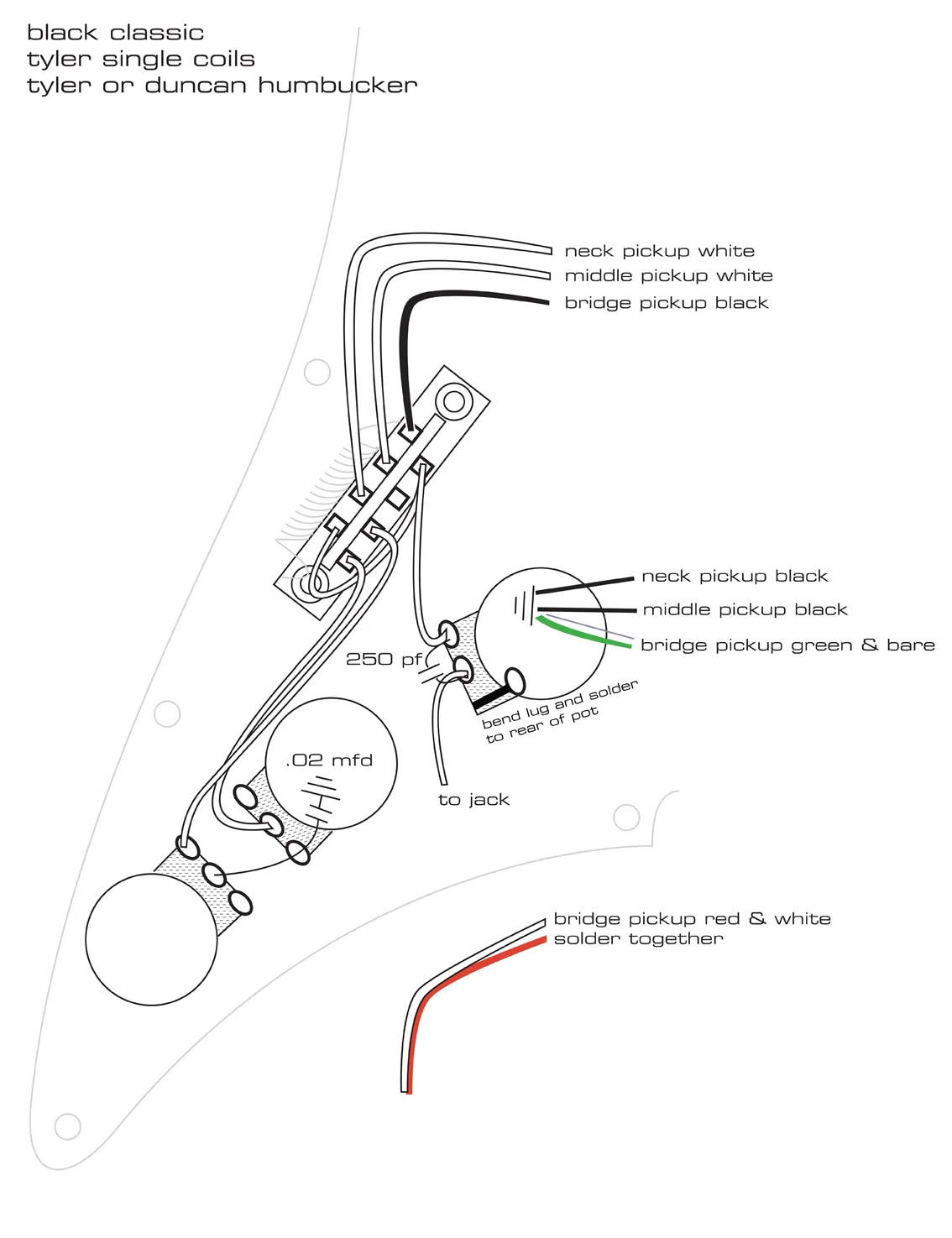 Pickguard Wiring Diagrams2 — James Tyler Guitars