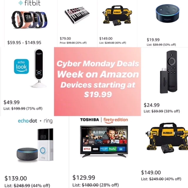 Cyber Monday Deals Week on Amazon Devices &amp; More!