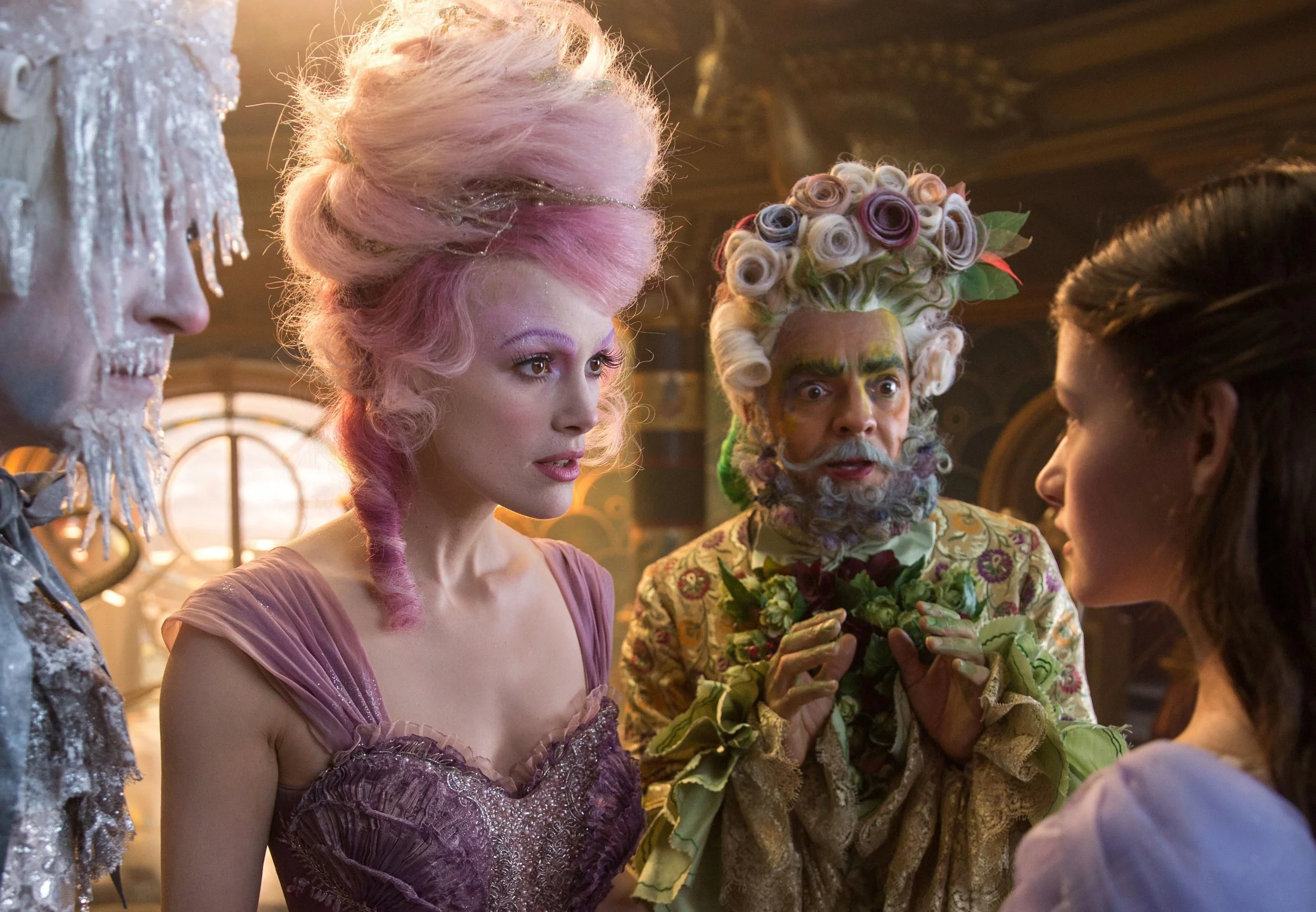 Richard E. Grant, Keira Knightley, Eugenio Derbaz, and Mackenzie Foy | Walt Disney Studios Motion Pictures