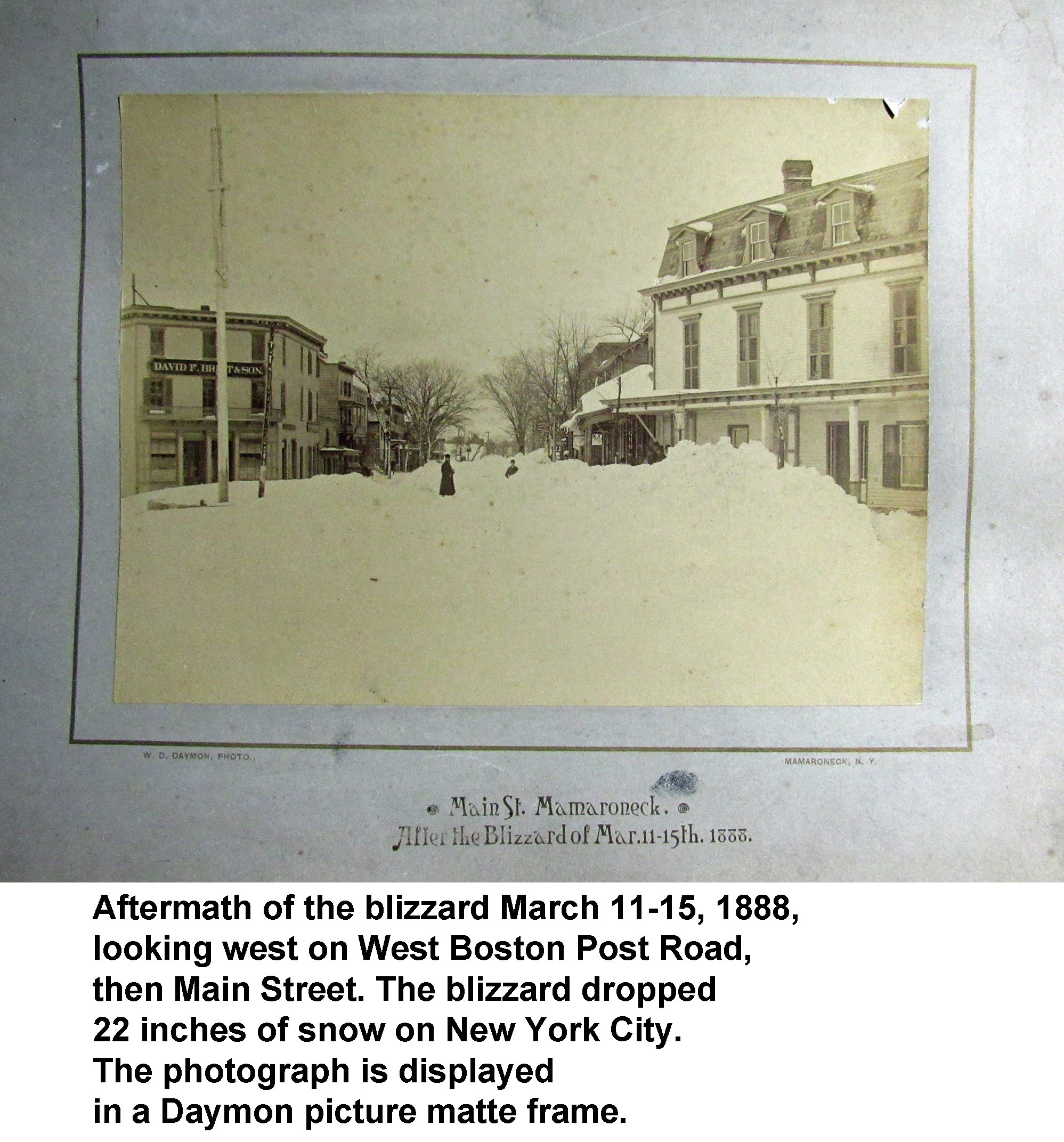 WD-16-A  The blizzard of 1888 looking west Main Street Mamaroneck After the Blizzard of March 11-15th 1888 captioned.jpg