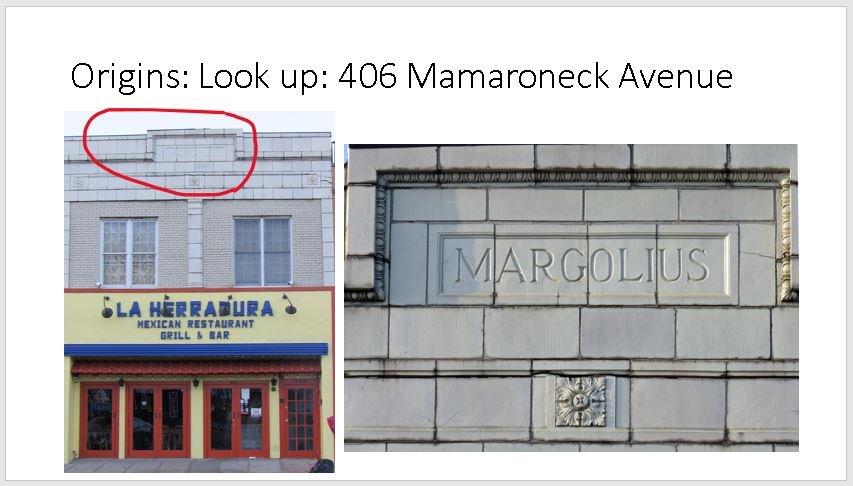 Slide 6 Mamaroneck Avenue Retrospective - Look up.JPG