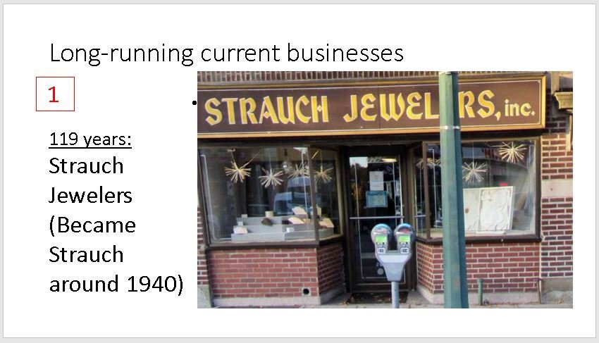 Slide 25 Mamaroneck Avenue Retrospective - Longest -running businesses - 1.JPG