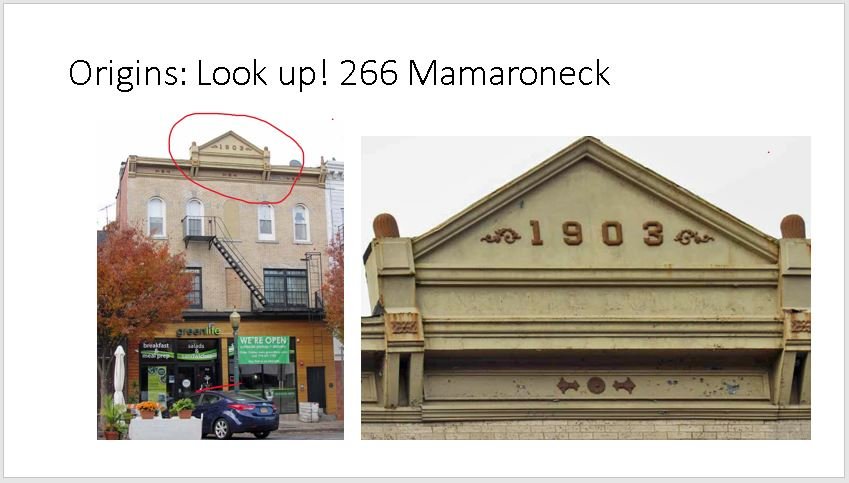 Slide 4 Mamaroneck Avenue Retrospective - Look up.JPG