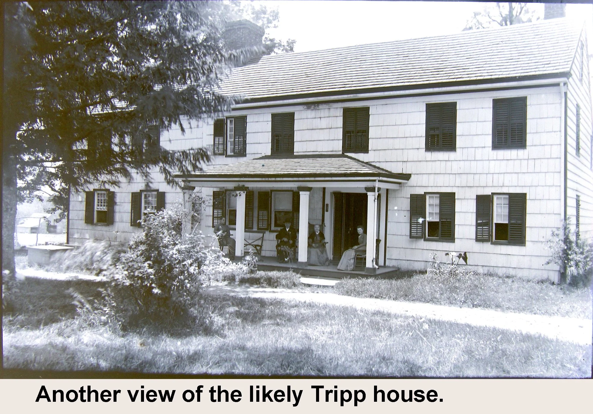 Another view of the likely Tripp house - vintage photograph