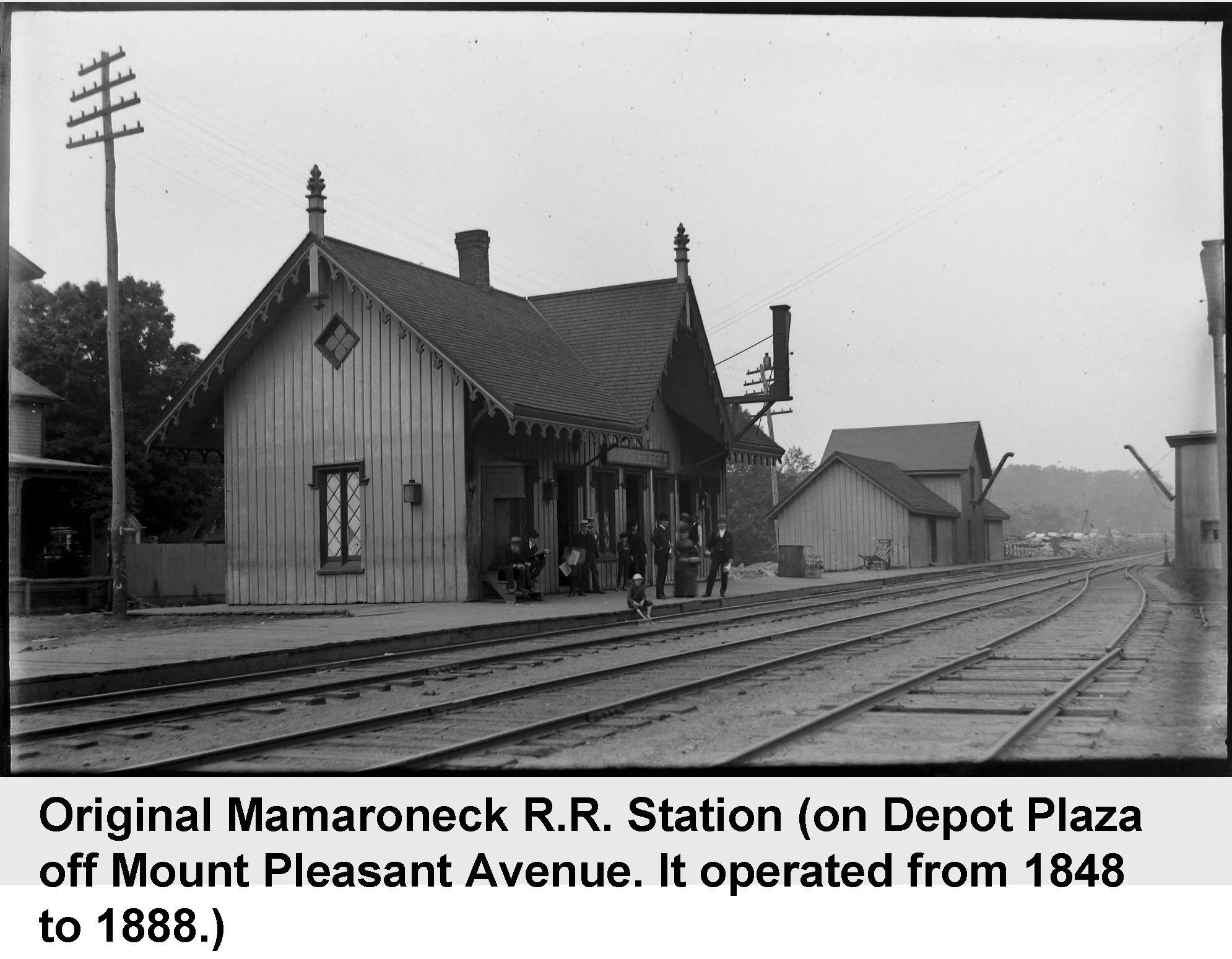 Original Mamaroneck R.R. Station - vintage photograph