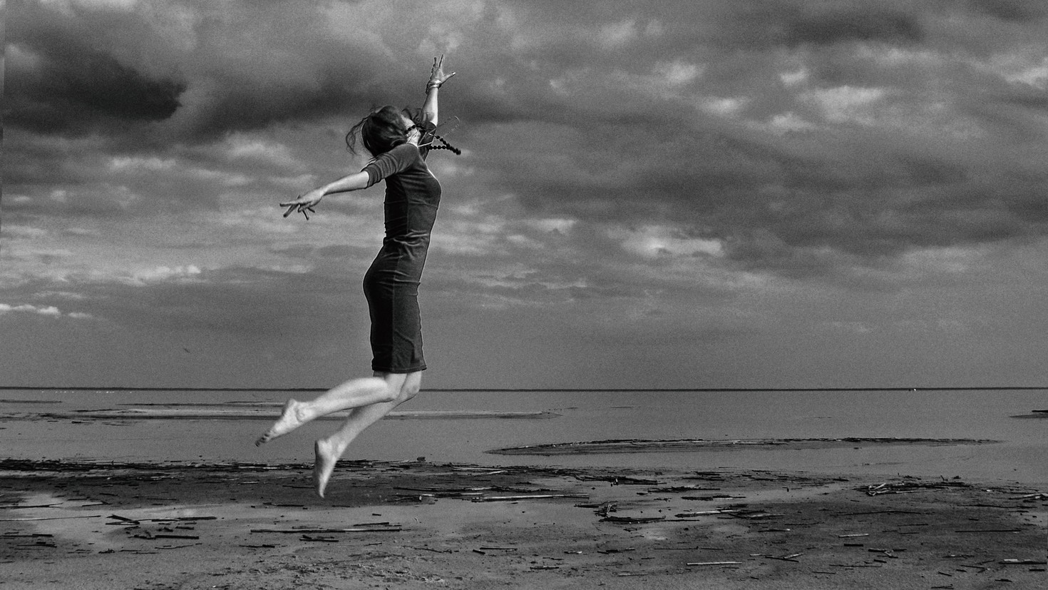 La mujer está cansada