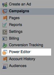 Facebook Power Editor