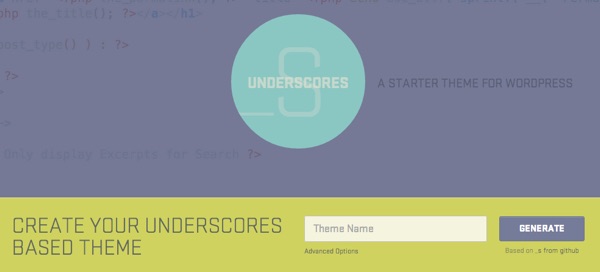 Underscores - A Starter Theme for WordPress
