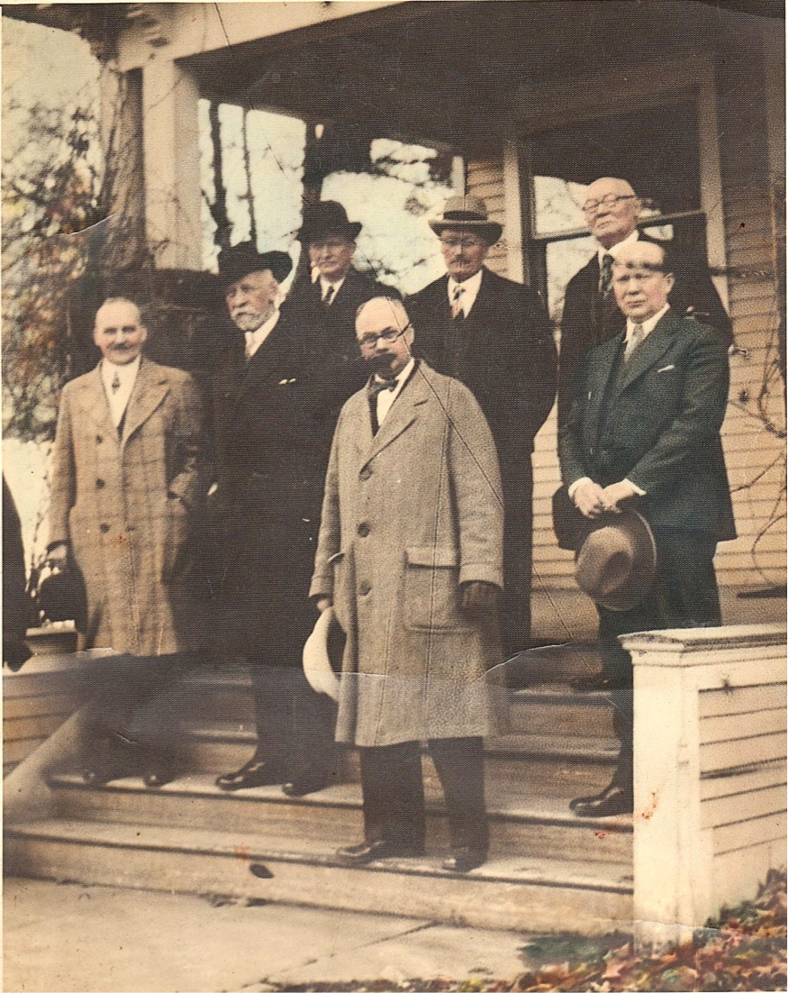 On the steps of the Jeldness House