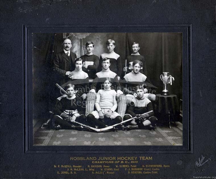 2285.0040: Rossland Junior Hockey Team "Champions of BC" 1910