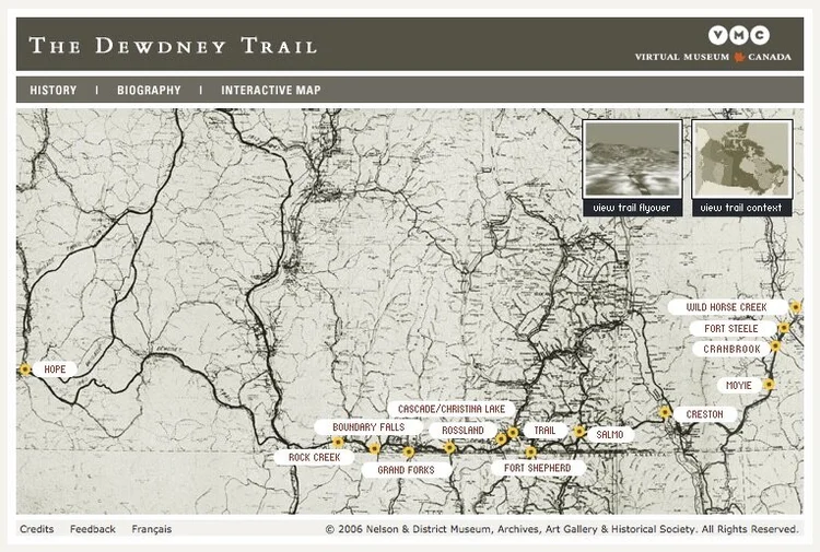 Dewdney Trail — Rossland Museum & Discovery Centre