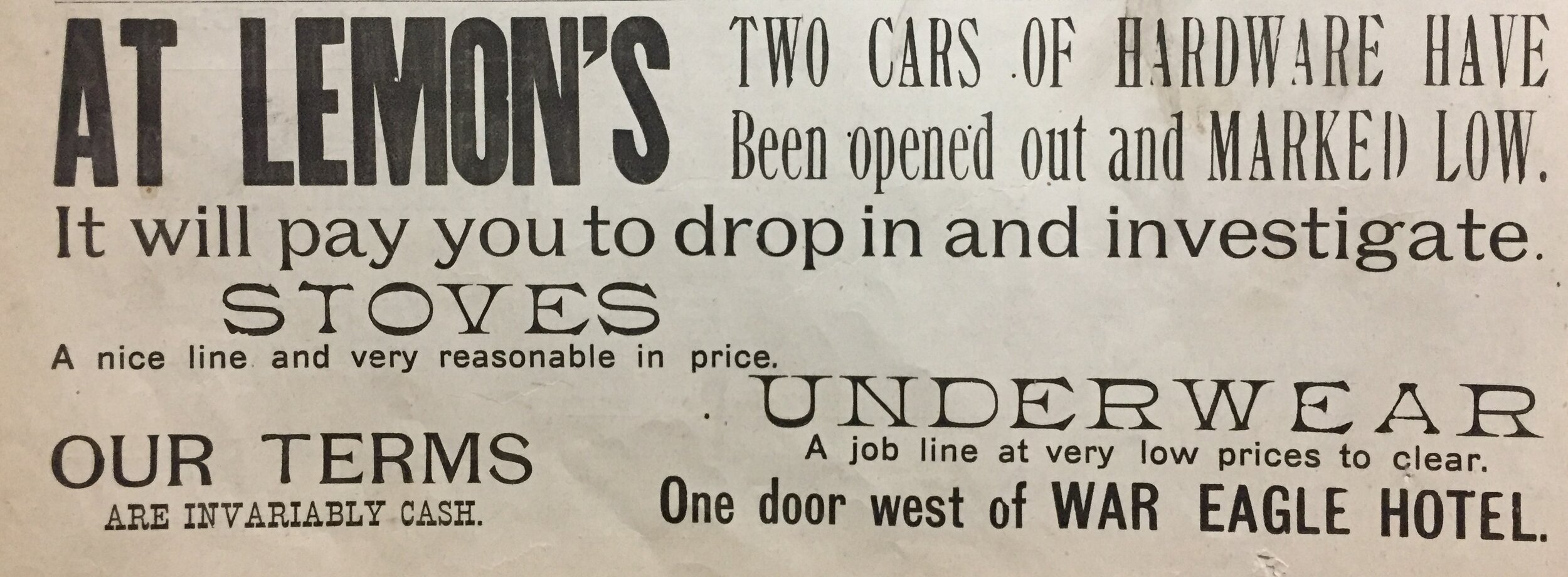 Lemon's Advertisement