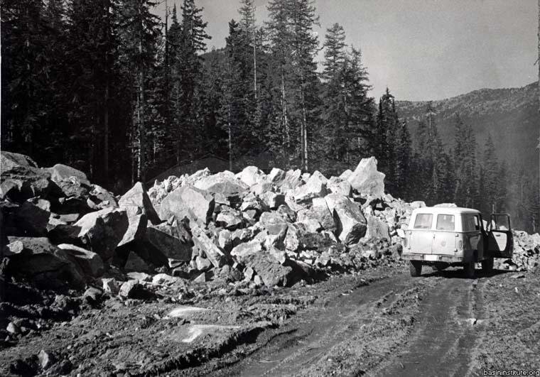 2318.0059: Construction of Highway 3B Near Sheep Lake "Nancy Greene" 1963