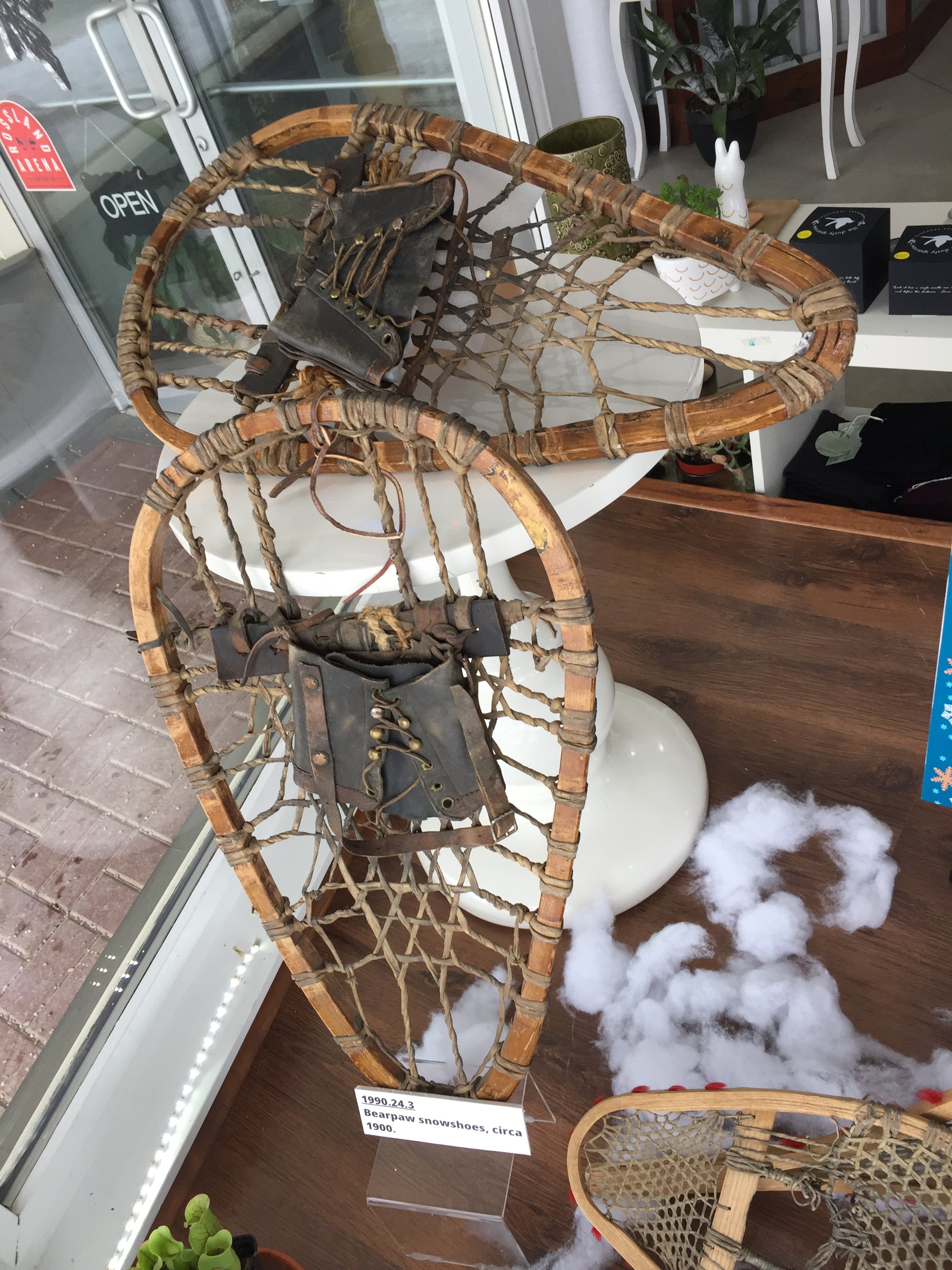 Phoebe's favourite pair of snowshoes