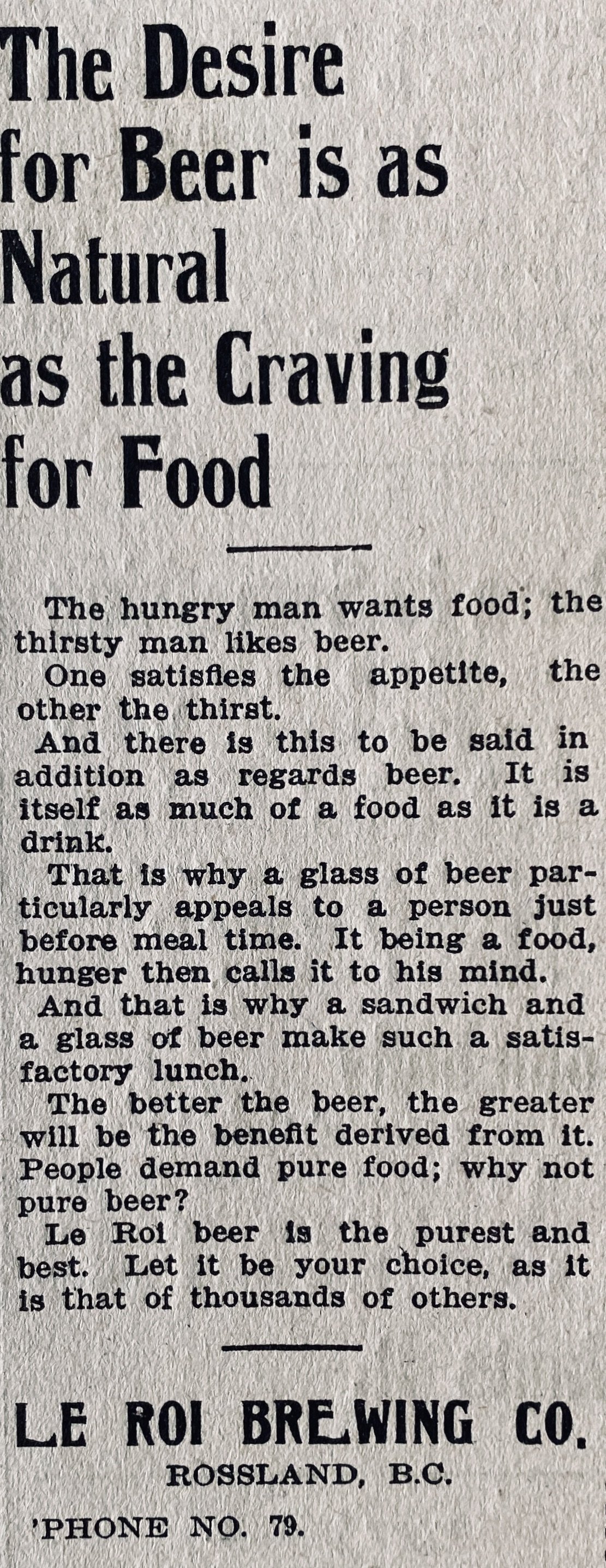   Rossland Miner,  July 3, 1907. 