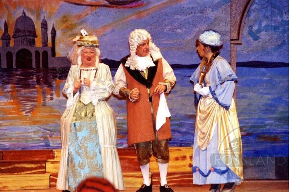  MS 12: Babs Bourchier, Bruce Fawcett, and Wendy Garge in  Gondoliers,  1993. 