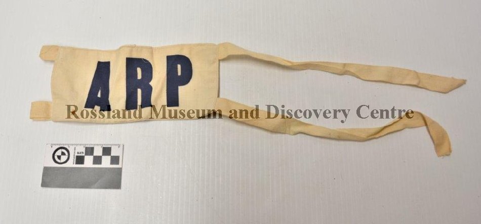   2010.4.3:  Rossland ARP Armband, circa 1941-1945. 