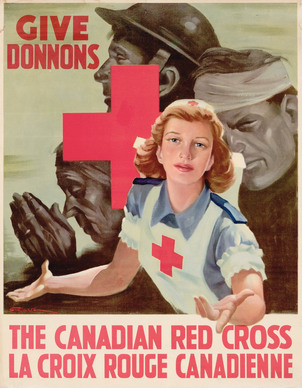  Canadian Red Cross Wartime Poster, circa 1939-1945.  Credit: Library and Archives Canada, Acc. No. R1300-33. 