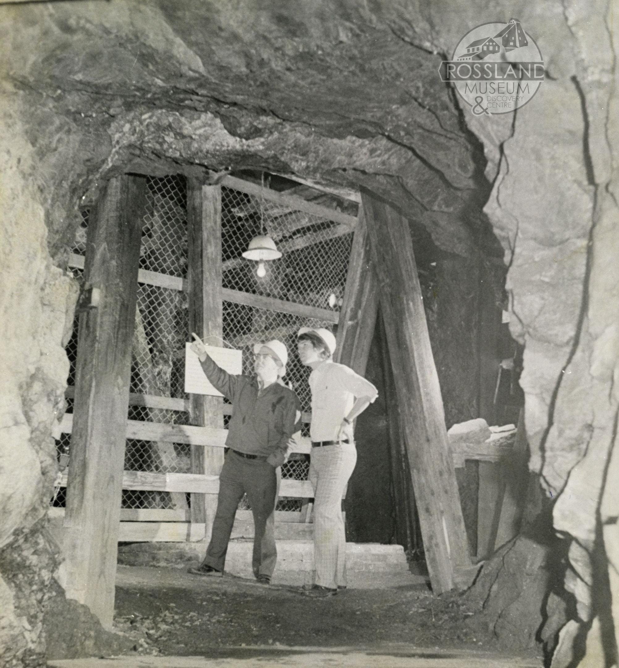 Photo 2276.0247: at the Rossland Museum mine, circa 1970