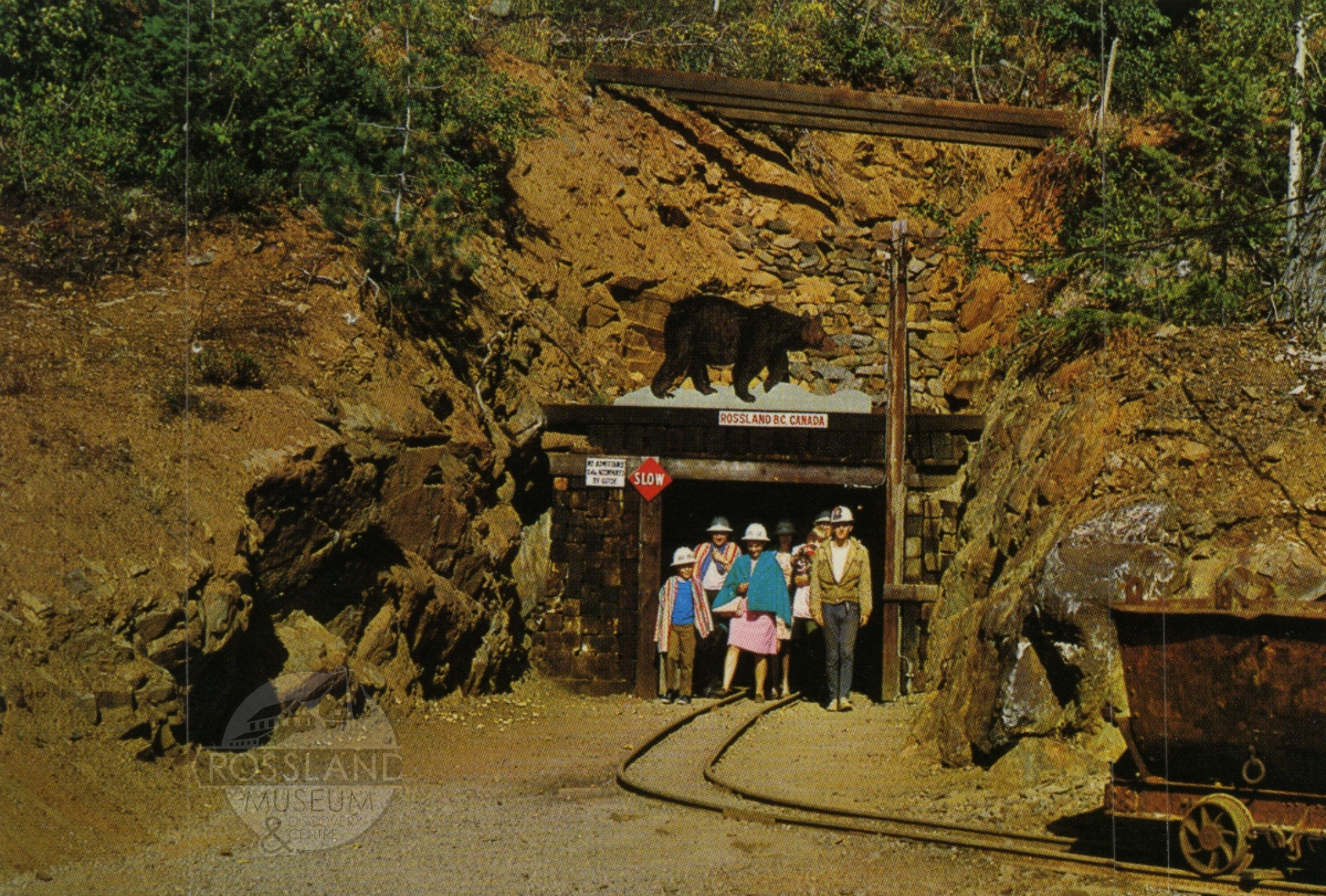 Photo 2276.0200: Tour group exiting the Black Bear Mine, date unknown