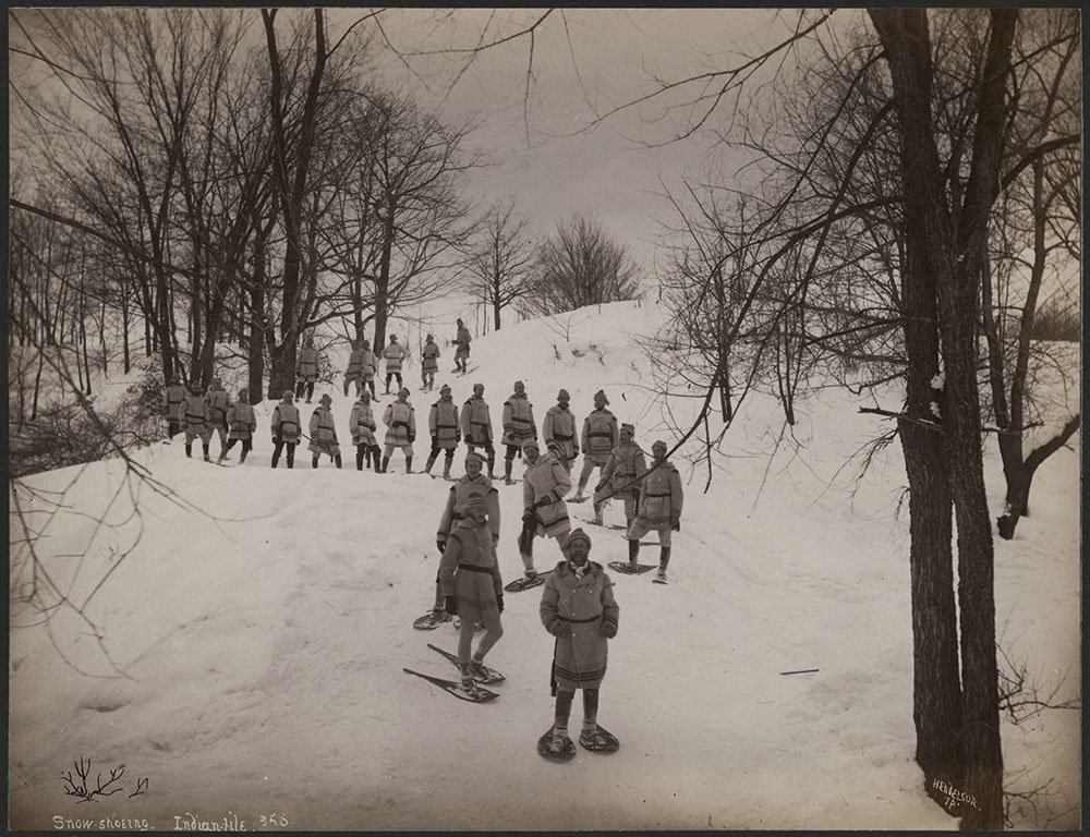Snowshoers on Mount Royal, Montreal, 1879