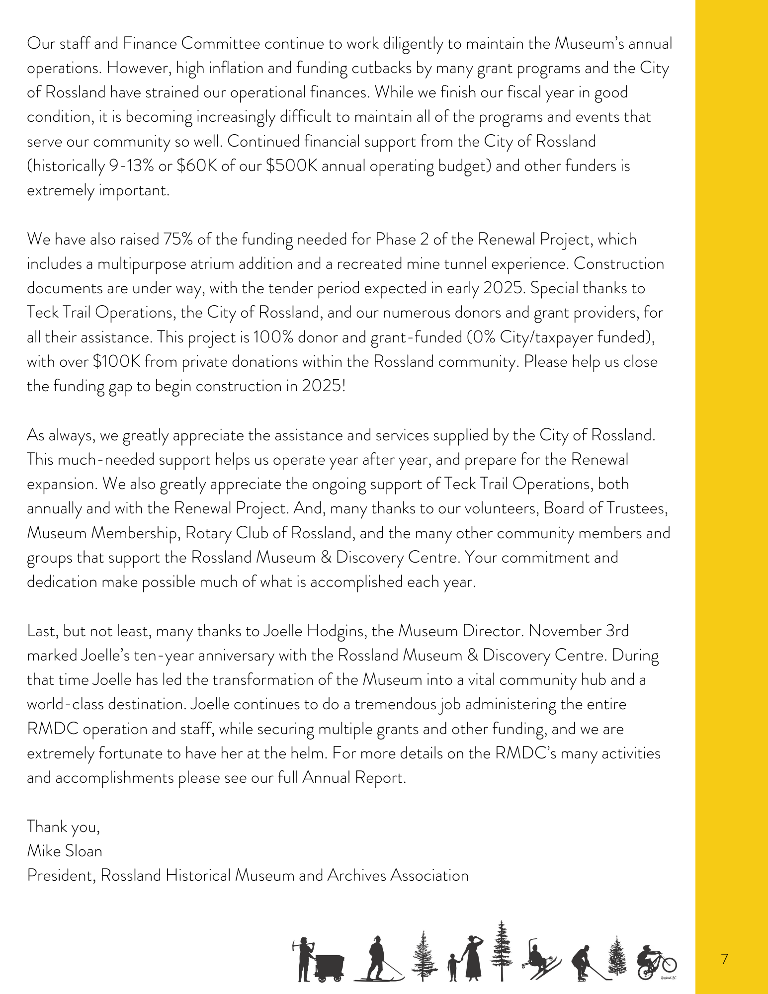 2024 Annual Report & New Board — Rossland Museum & Discovery Centre