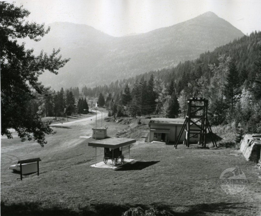 58 years ago today, Rossland officially opened its new museum on the grounds of the historic Black Bear Mine on Red Mountain. The museum had operated out of the basement of the Rossland Court House from 1954 until 1967. The new building was construct