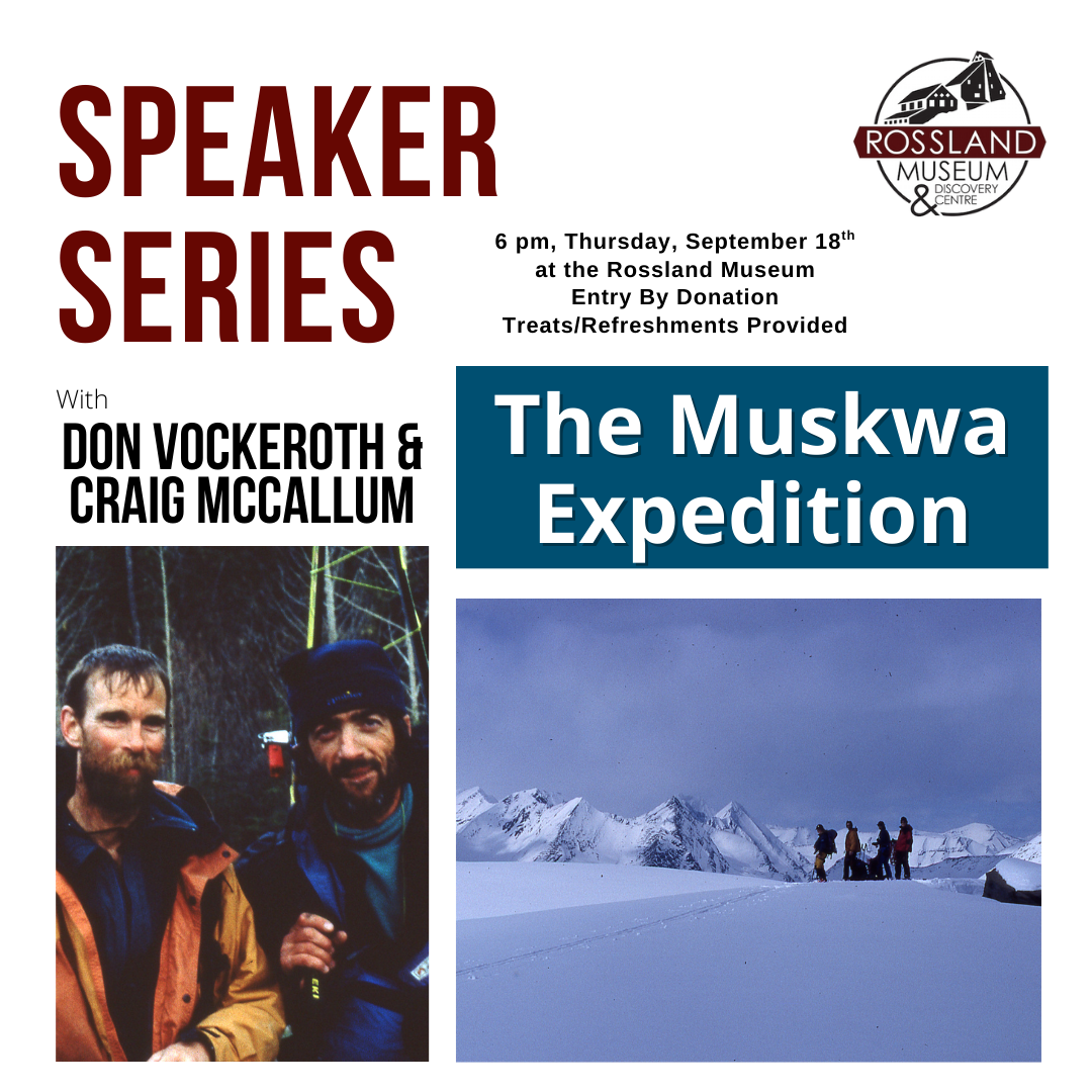 September Speaker Series: The Muskwa Expedition with Don Vockeroth and Craig McCallum