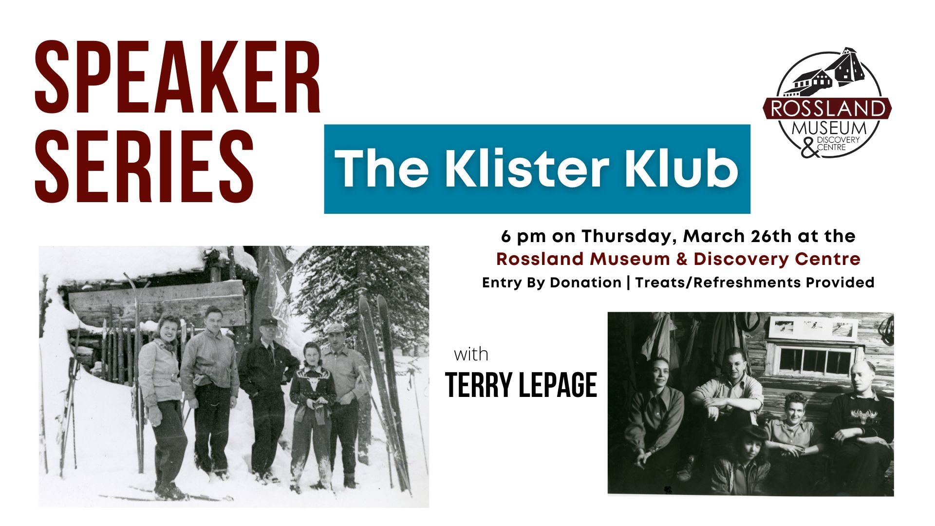 March Speaker Series with Terry Lepage: The Klister Klub