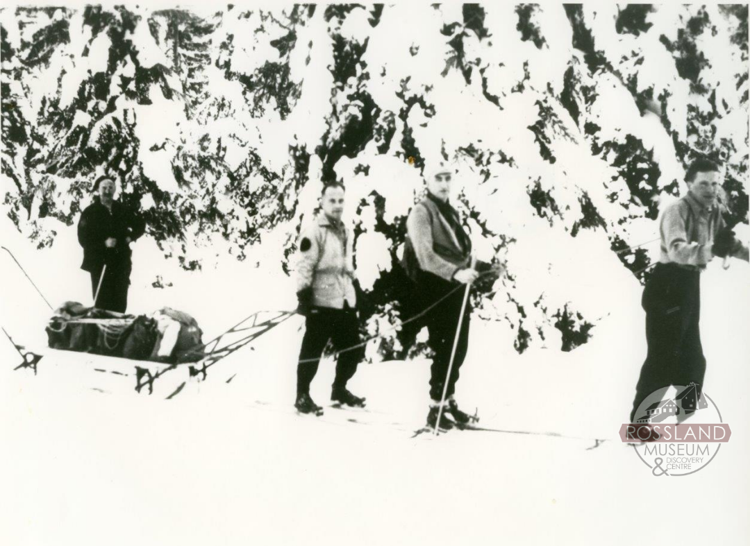 2292.0049: Toboggan rescue on Old Glory, circa 1940s