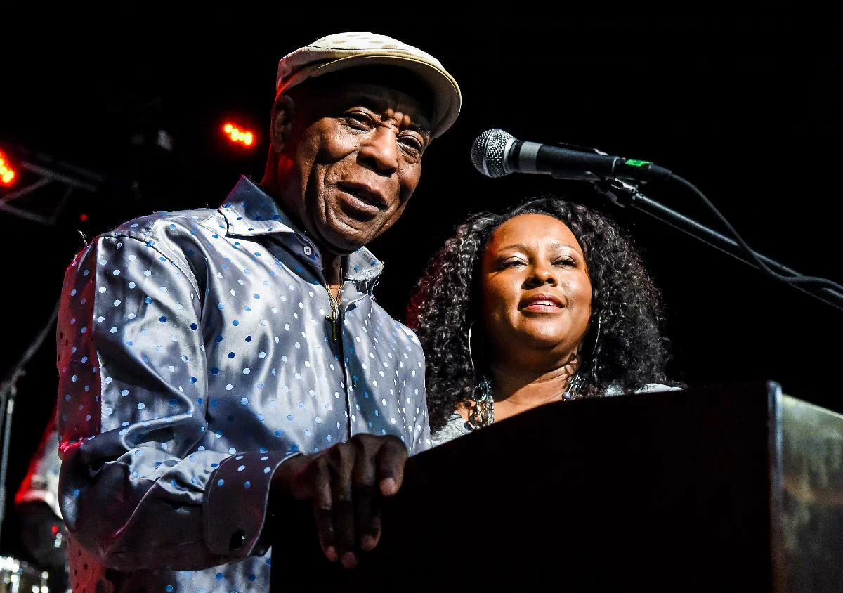 Buddy Guy and his daughter Carlise Guy who performed at the event