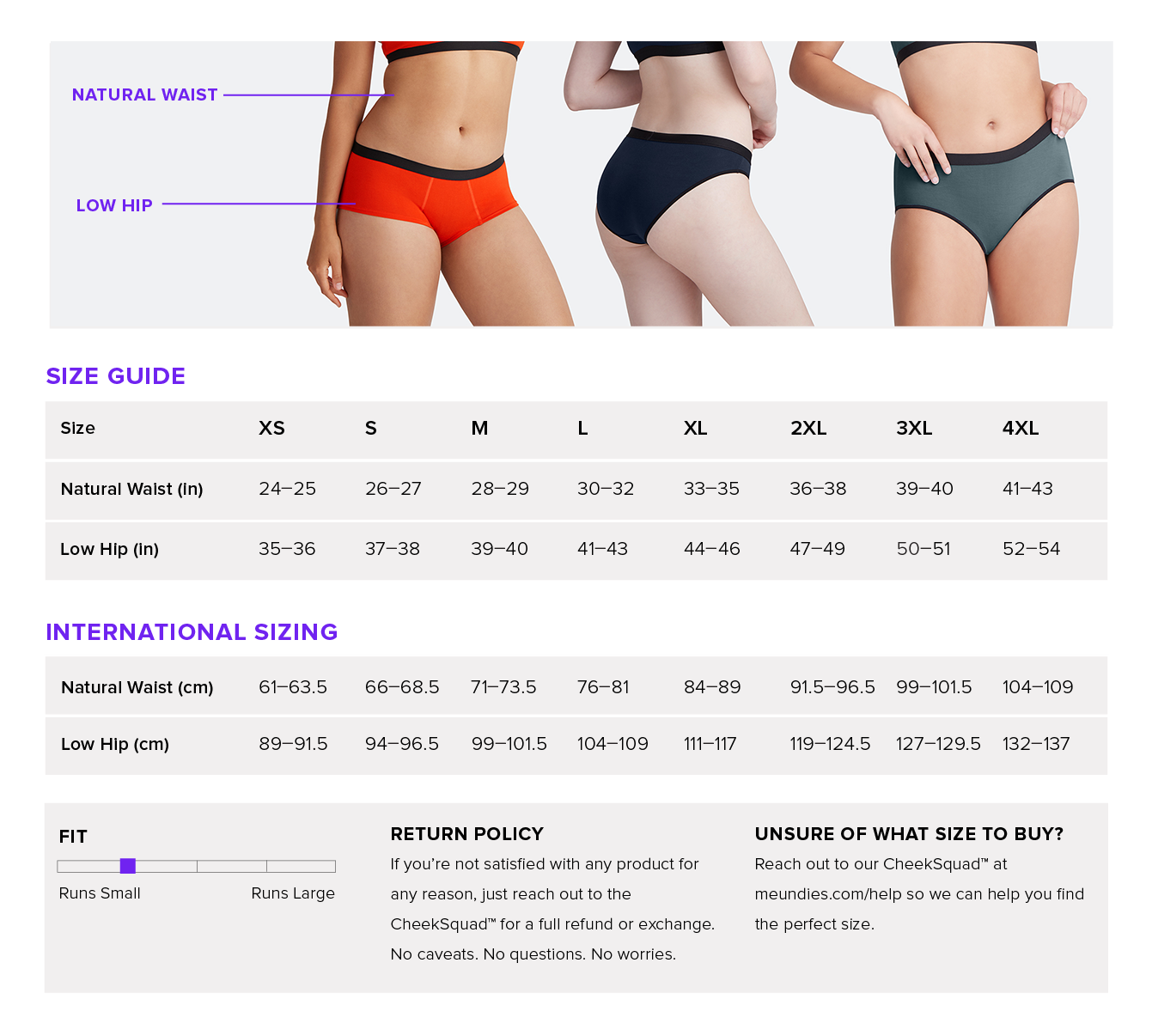 Male To Female Panties Size Conversion Chart